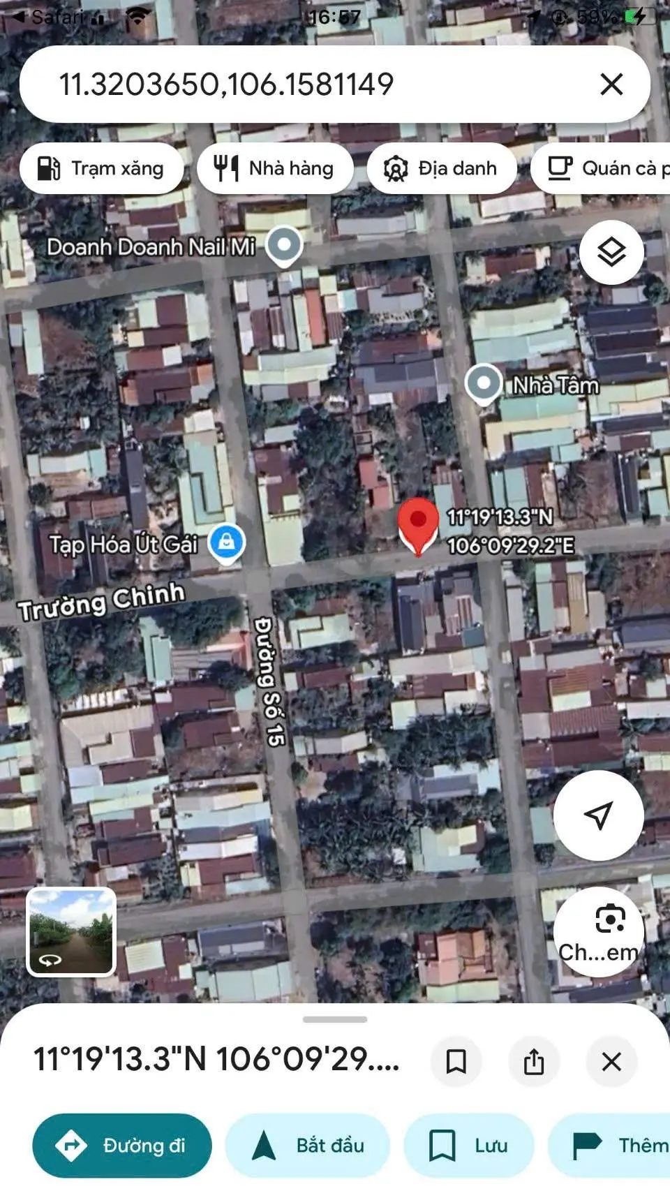 Vị trí MẶT TIỀN đường trường chinh cũ